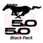 Mobile Preview: Mustang Emblem Black Pack