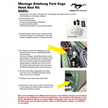 Ford Kuga Haubenstütze zur Reduzierung des Flatterns ab MY2020