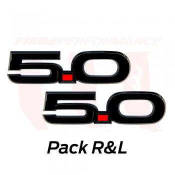Mustang 5.0 Pack Emblem schwarz