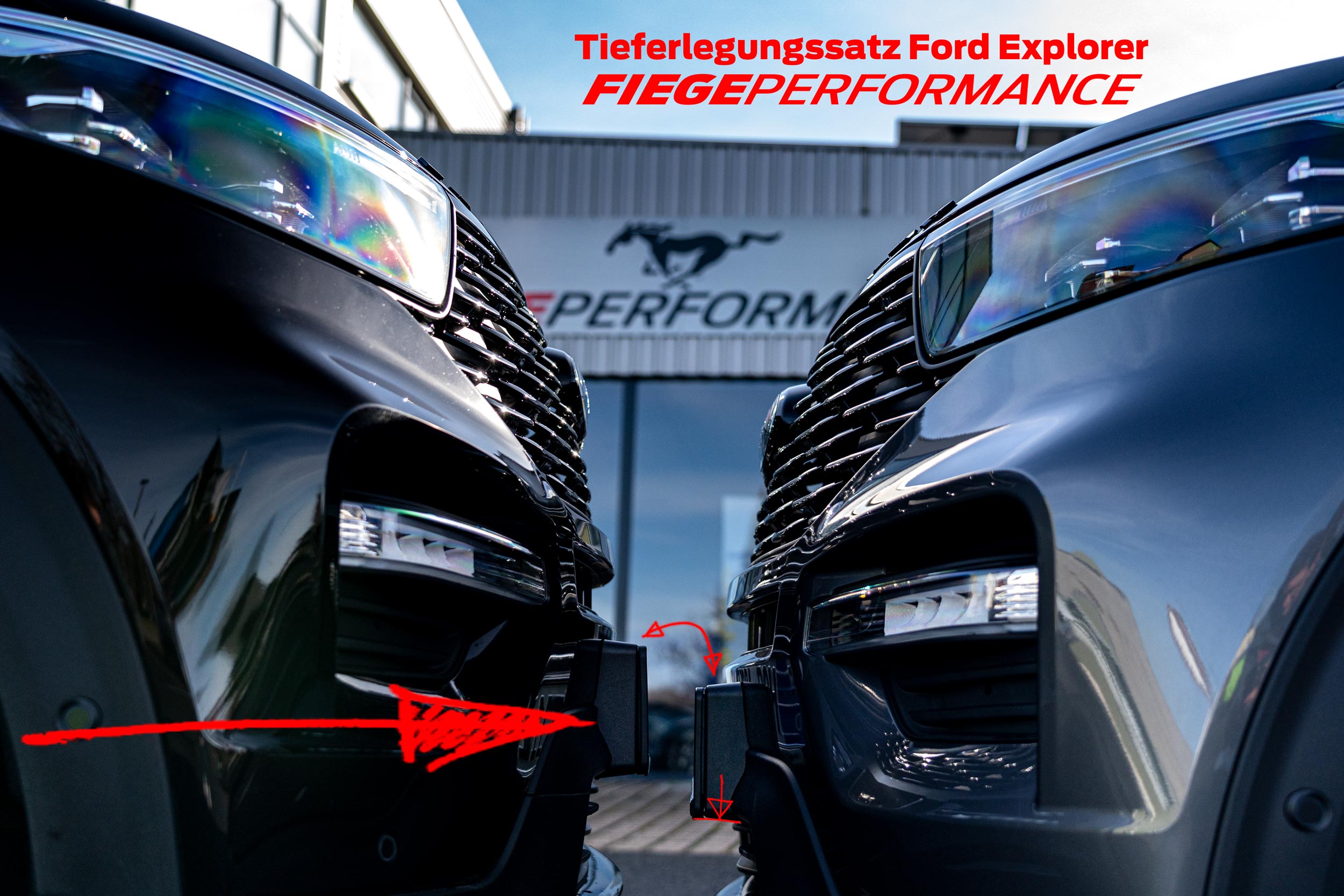 FIEGEPERFORMANCE - Ford Explorer Mk 6 Fahrwerk - Tieferlegungsfedern -  loweringsprings